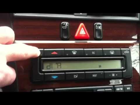 Видео: Коды неисправностей климат-контроля Mercedes и процедура сброса C230