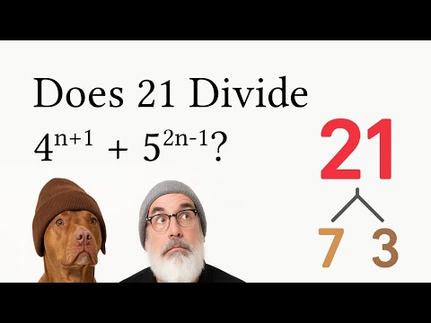 Видео: Делит ли 21 4⁽ⁿ⁺¹⁾ + 5⁽²ⁿ⁻¹⁾? (Да, иначе зачем бы я снял это видео) | Теория чисел