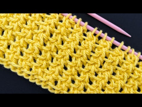 Видео: КРАСИВЫЙ ВЯЗАНИЕ ВСЕГО ДВУМЯ ЛИНИИ