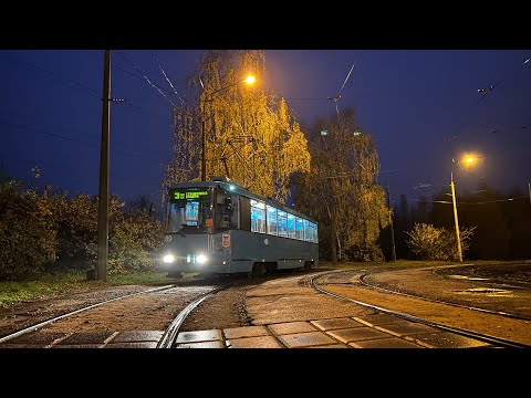 Видео: Минский трамвай. Маршрут №3 «ДС Озеро» - ДС «Серебрянка» | Minsk tram. Route №3