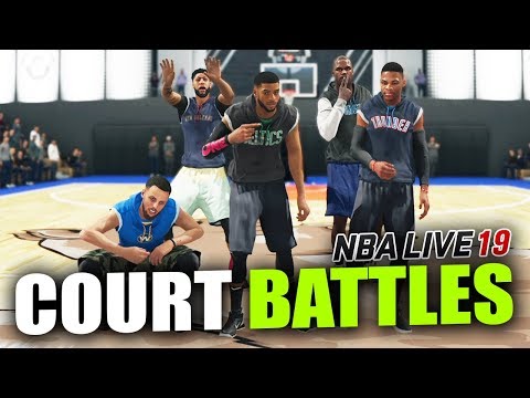 Видео: НАПАДАЮ НА ПЛОЩАДКИ ПОДПИСЧИКОВ! ● NBA LIVE 19 COURT BATTLES