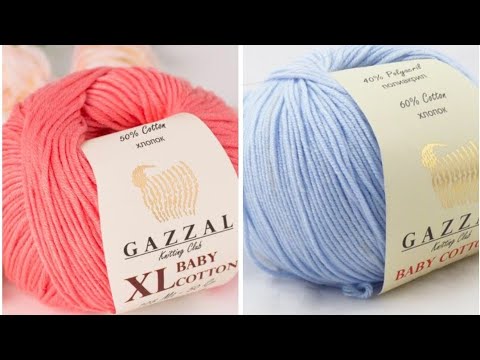 Видео: Что выбрать Gazzal Baby Cotton или Baby Cotton XL? Примеры с готовыми работами. Вязание