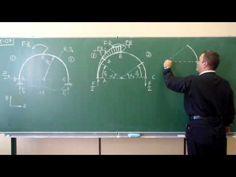 Видео: Сопротивление материалов. K-07 (круглая плоская рама).