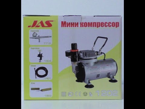 Видео: Компрессор JAS 1202 травит воздух.