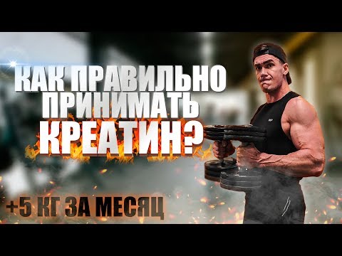 Видео: Как ПРАВИЛЬНО Принимать КРЕАТИН? | Тренировки C Креатином На Массу