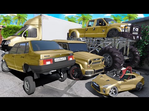 Видео: УГНАЛ КУЧУ ЗОЛОТЫХ ЧИТ ТАЧЕК И ОГРОМНЫЙ МОНСТР ТРАК У МАЖОРА ЗА 180 СЕКУНД! БИТВА ВОРОВ В ГТА 5!