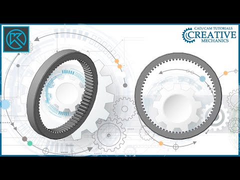 Видео: Уроки  Компас 3D.Шестерня с внутренними зубьями