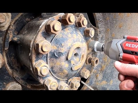 Видео: Закипевшие гайки полуоси КАМАЗа против аккумуляторного гайковерта
