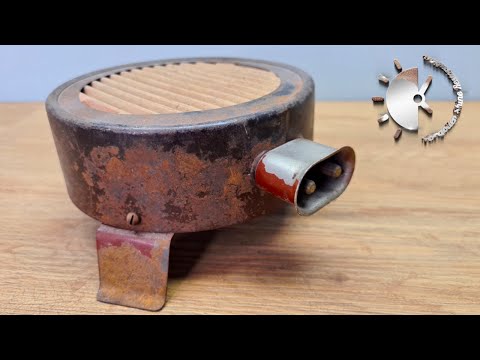 Видео: Восстановление ржавой электрической плиты [Кемпинг Горячая плита]