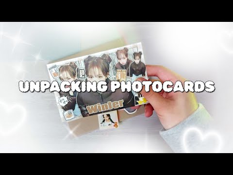 Видео: РАСПАКОВКА K-POP КАРТ (aespa, IVE, CRAVITY, MONSTA X) | unpacking photocards
