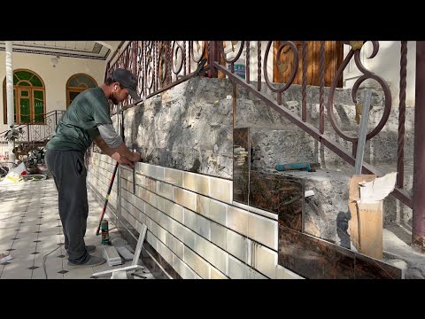 Видео: Marmar terish sokilga / облицовка цоколя