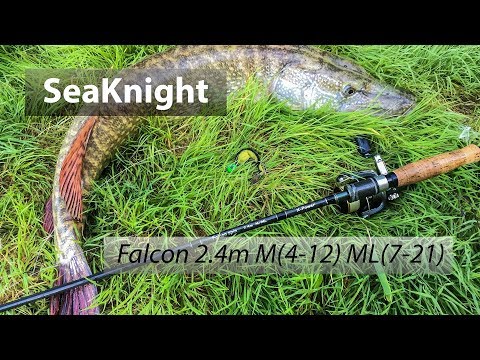 Видео: Спиннинг с двумя вершинками Seaknight Falcon 2.4m M(7-21g) ML(4-12g) из Китая