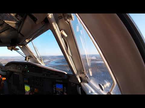 Видео: LET L-410 Approach Landing UHBW RW06. Л410 заход и посадка Тында полоса 06