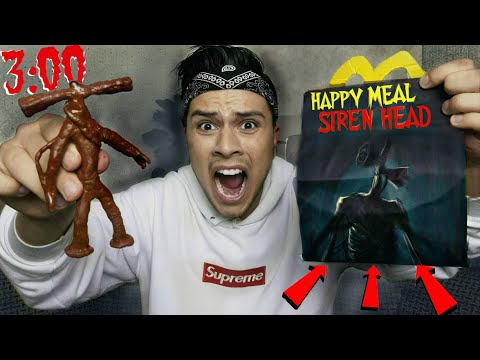 Видео: НИКОГДА НЕ ОТКРЫВАЙ HAPPY MEAL СИРЕНОГОЛОВЫЙ в 3:00 *пришел реальный siren head*