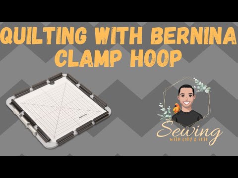 Видео: Стегание в пяльцах с зажимом Bernina