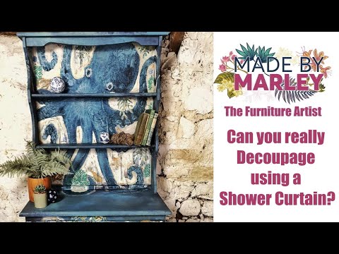 Видео: Действительно ли можно выполнить декупаж с помощью занавески для душа?
