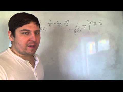 Видео: Алгебра 11 класс. Логарифм в показателе степени.