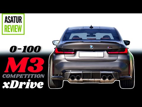 Видео: ⏱ 0-100 BMW M3 xDrive G80 Competition / разгон 0-100 БМВ М3 Компетишн 2022 dragy
