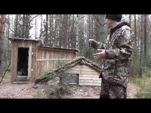 Видео: Моя ЗЕМЛЯНКА! Полный обзор! Как вам ЭТО! DIY / Dugout in the forest!