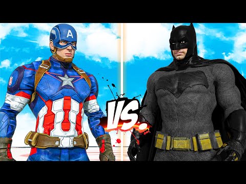 Видео: БЭТМЕН против КАПИТАНА АМЕРИКИ — Суперэпическая битва