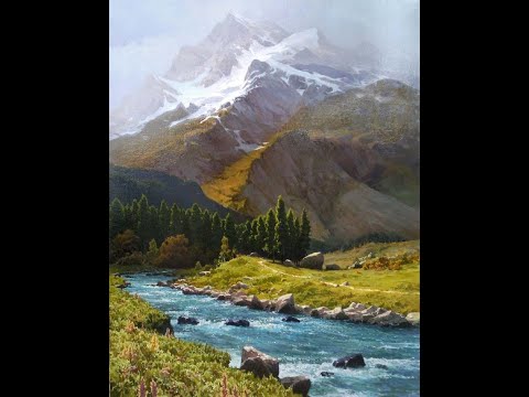 Видео: Горная река.  Получите 50 уроков в описании ролика.
