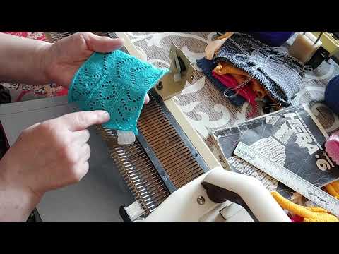 Видео: Машинное вязание Нева 6  Образцы