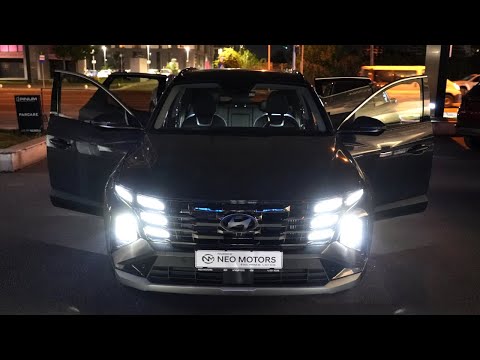 Видео: Hyundai Tucson Facelift 2025 года, ночные огни, интерьер и экстерьер