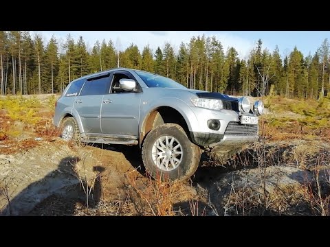 Видео: Pajero sport 2. "Битва" подвесок) - Риф, против стока. Вибростенд и немного Offroad