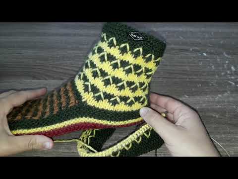 Видео: 🍁осеннии носки-тапочки🍂//МК//Размер 38-39