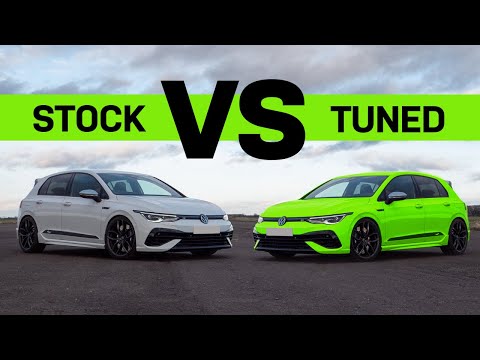 Видео: Volkswagen GOLF R MK8 Drag Race — тюнинг против стокового