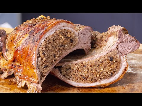 Видео: Русская кухня может удивить. Идеально на праздничный стол. Бараний бок с гречневой кашей