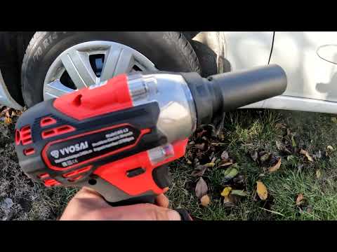 Видео: Гайковерт VVOSAI WS-L3-LUOJI (340 N.m.) Откручиваем колесо легкового автомобиля