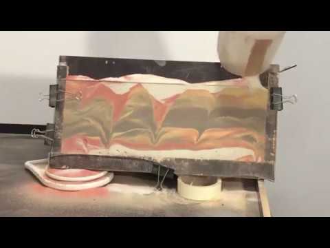 Видео: Гибкий Камень создание ломанного узора  песка