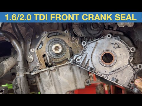 Видео: Замена сальника коленвала переднего 1.6 / 2.0 TDI - Skoda Octavia 2014 года