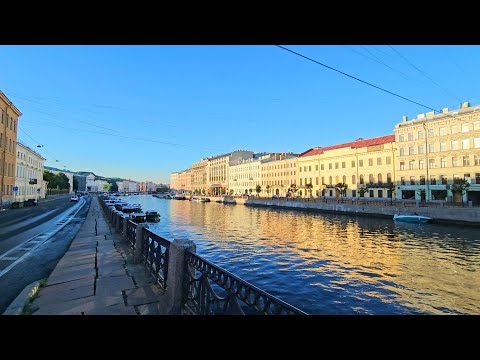Видео: 【4K Прогулка по Питеру】🌅Рассвет на Достоевской・🐇Фонтанка и Чернышевская・Walk・Russia・Алексей Михайлов