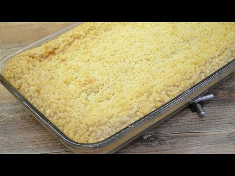 Видео: Творожный насыпной пирог / Простой пирог с творогом