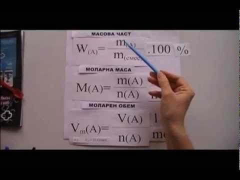 Видео: Молекулна маса, моларна маса, моларен обем - заключение