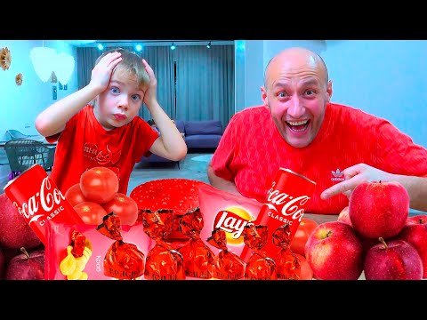Видео: ФЁДОР ест ТОЛЬКО КРАСНУЮ еду! Фёдор М.