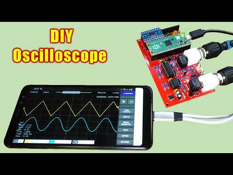Видео: Давайте сделаем осциллограф из Raspberry Pi Pico и Android-телефона (или планшета)