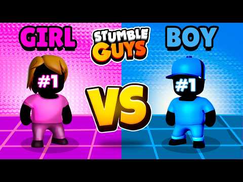 Видео: Сможет ли девушка №1 победить парня №1 в игре Stumble Guys?