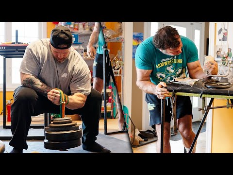 Видео: Полная тренировка по армрестлингу с Девоном Ларраттом