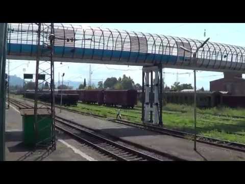 Видео: Абхазия из окна тепловоза -2 Адлер-Сухум