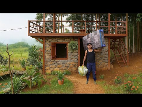 Видео: Генеральный директор уезжает из города в лес, чтобы восстановить старый дом и улучшить жизнь |