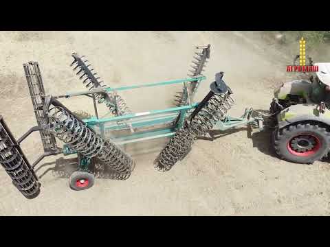 Видео: Культиватор дисковий КД-6 з котком «Колісниця»