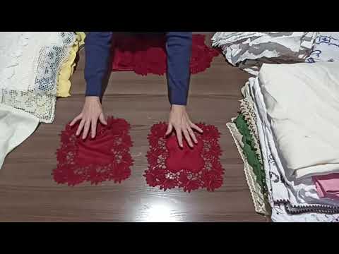 Видео: Лот 1323 Скатерти салфетки Домашний обиход Германия 1010₽/ кг 35,5 кг