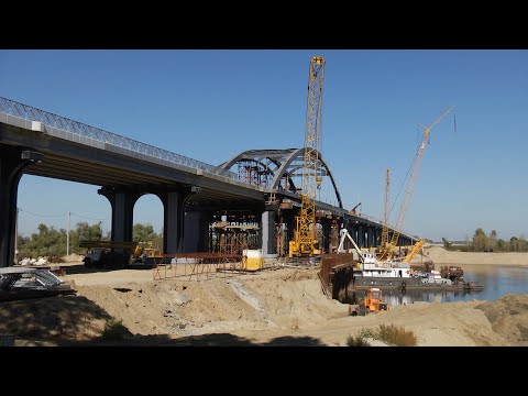 Видео: Новый мост через Припять должен будет прослужить не менее 100 лет