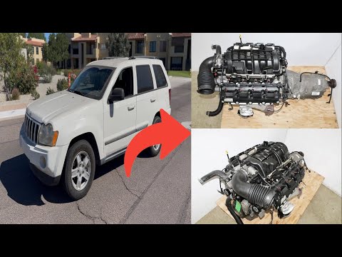 Видео: Jeep Grand Cherokee 3,7 л заменен на 5,7 л V8