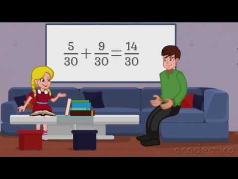 Видео: Събиране на обикновени дроби - Математика 5 клас | academico