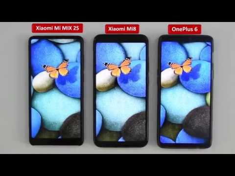Видео: Сравнение Xiaomi Mi8, Mi MIX 2S и OnePlus 6 / Арстайл /