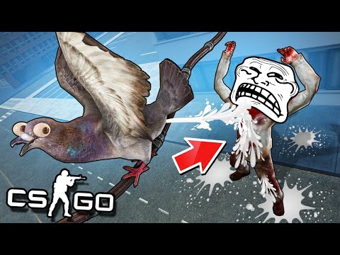 Видео: ГОЛУБИНЫЙ ПОМЕТ vs ТРОЛЛЬ МАНЬЯК! СЛУЧАЙНО СЛОМАЛИ КАРТУ! УГАРНЫЙ МАНЬЯК КС ГО